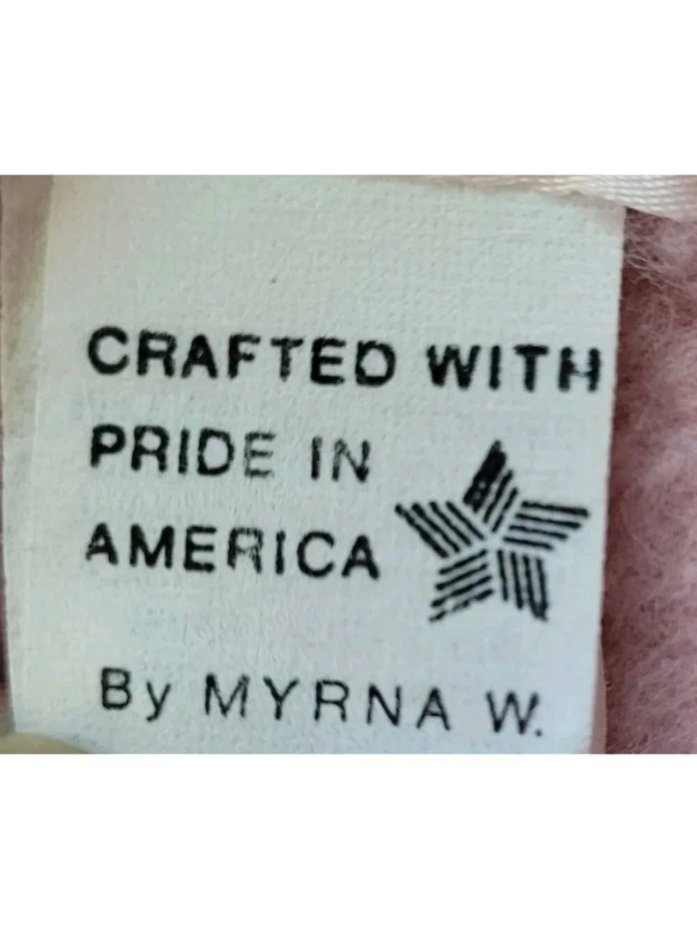 Vtg Blanket Pale Pink Satin Trim 100% Acrylic 92x90 Made in USA Full/Queen‎